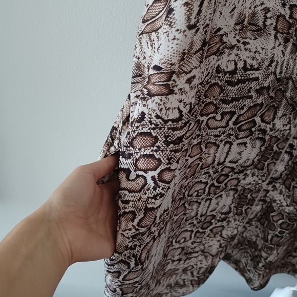 NWT Halston Snakeskin Pattern Tunic Dress - Picture 9 of 11